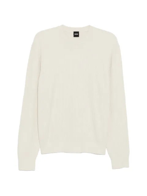 BOSS corduroy-rib sweater in a regular fit
