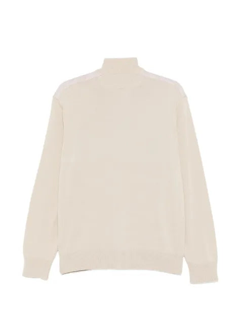 Paul & Shark zip-up shoulder-panelled cardigan