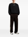 Palm Angels Back Curved Logo loose sweatshirt