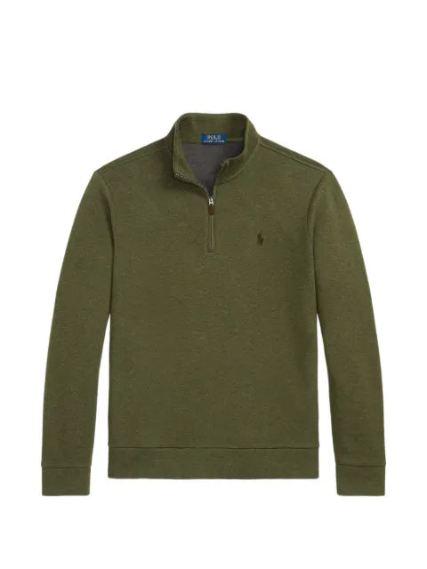 Polo Ralph Lauren quarter-zip logo-embroidered sweater