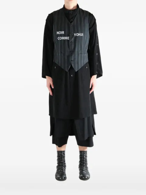 Yohji Yamamoto vest with pinstripes