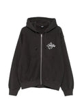 Stüssy Surf Size Gar. logo-print zip-up hoodie
