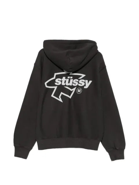Stüssy Surf Size Gar. logo-print zip-up hoodie