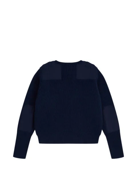 GOSHA RUBCHINSKIY ribbed-knit patch-detail sweater