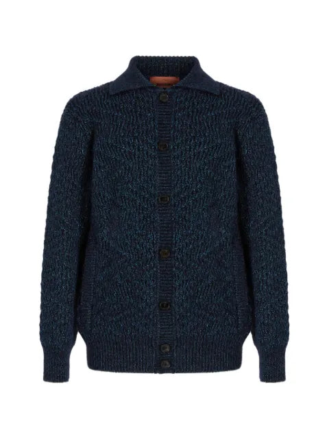 Missoni oversized wool-blend cardigan with alpaca