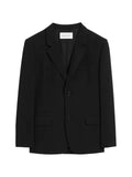 AMI Paris Single breasted straight-fit wool blazer