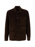 Cruna corduroy-texture chest-pocket shirt jacket