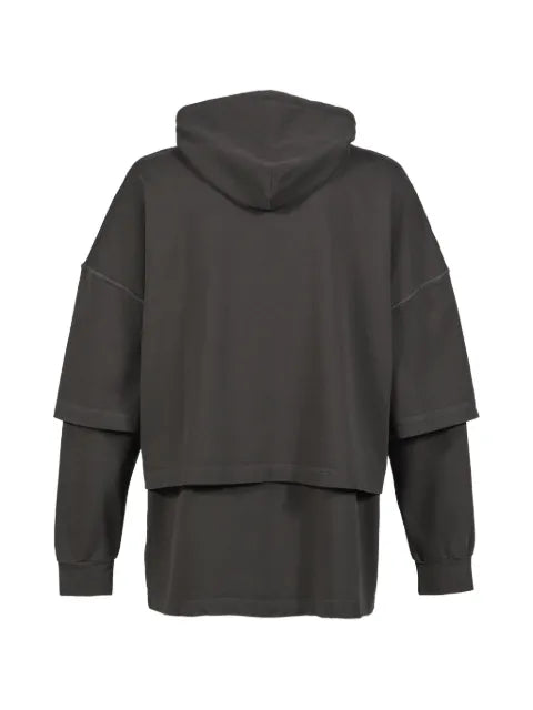 ARNODEFRANCE layered-design logo-print hoodie