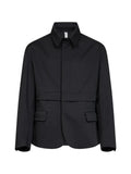 Hevo concealed-button shirt jacket
