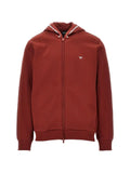 Ea7 Emporio Armani zip-up logo-patch hoodie