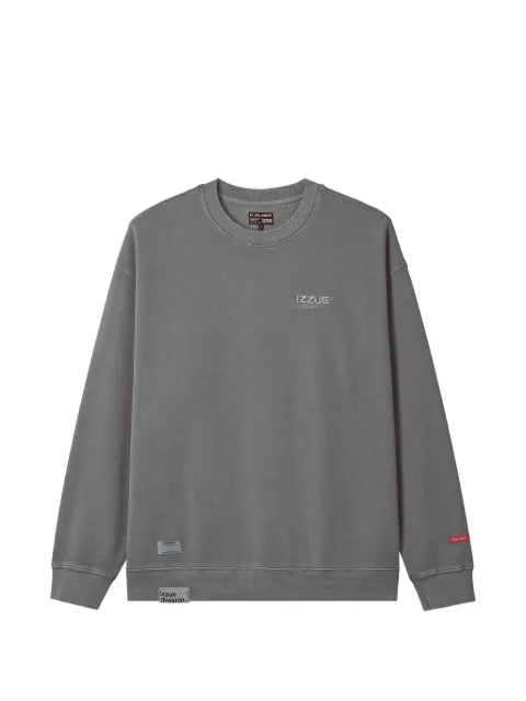 izzue logo-print cotton sweatshirt