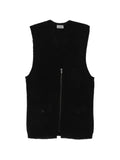 Yohji Yamamoto ribbed-knit zip-up gilet