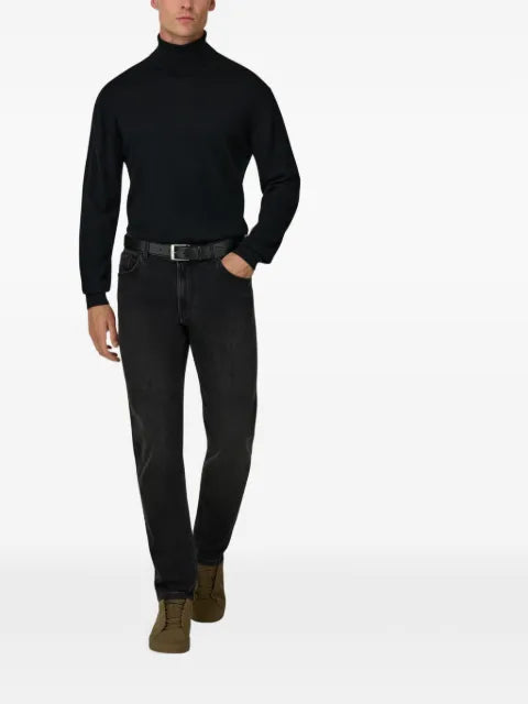 Boggi Milano turtleneck-jumper in extrafine merino-wool