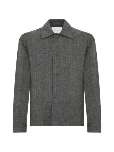 Paolo Pecora pinstriped loose-fit shirt jacket