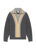 Drôle De Monsieur cable-knit half-zip sweater