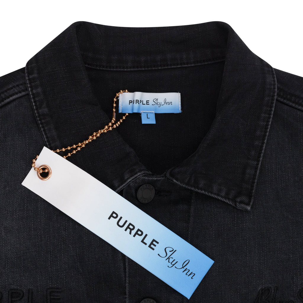 Black Purple x Blue Sky Trucker Jacket