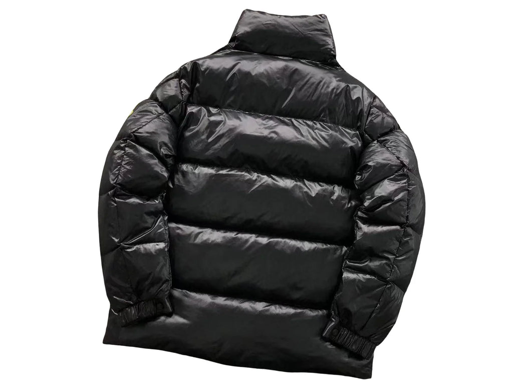 Moncler Sumido Diamond Quilt Down Jacket — Black