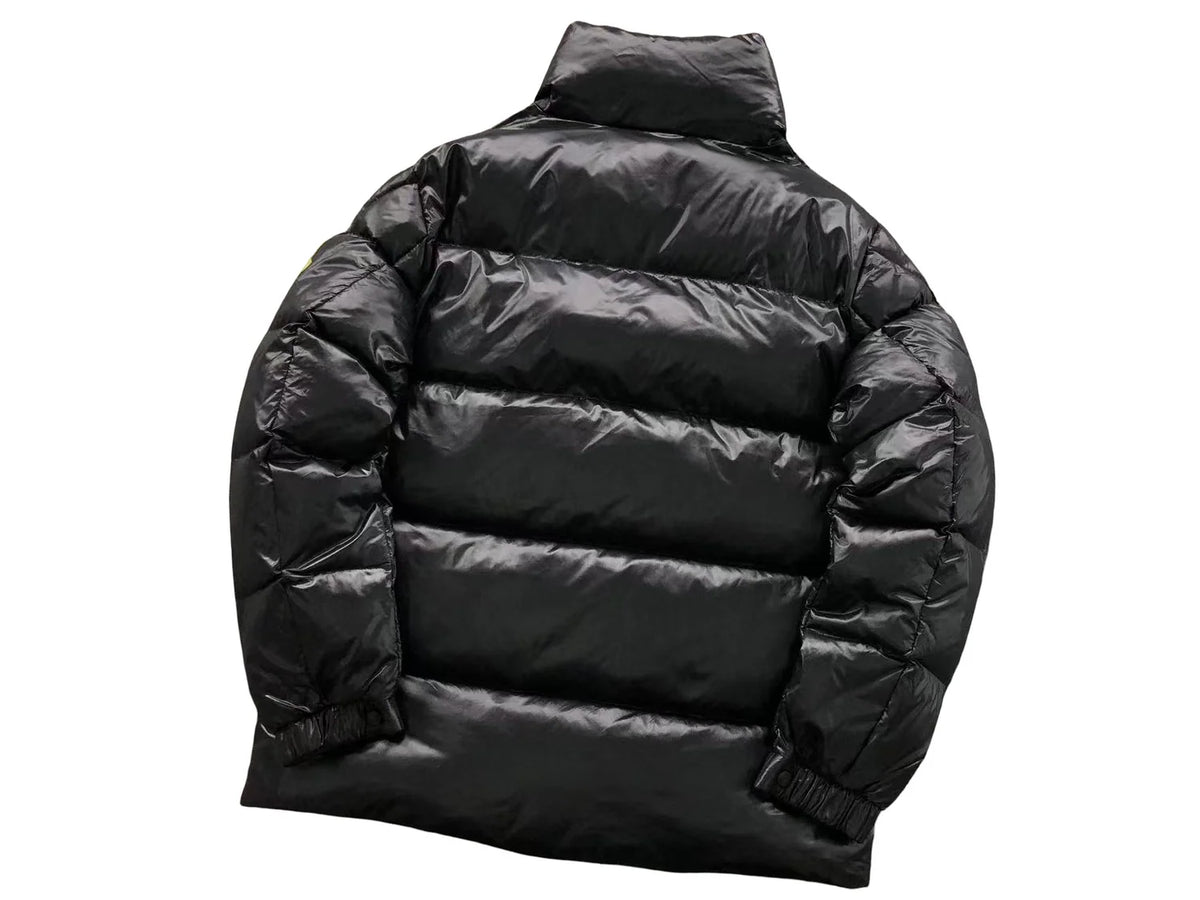 Moncler Sumido Diamond Quilt Down Jacket — Black