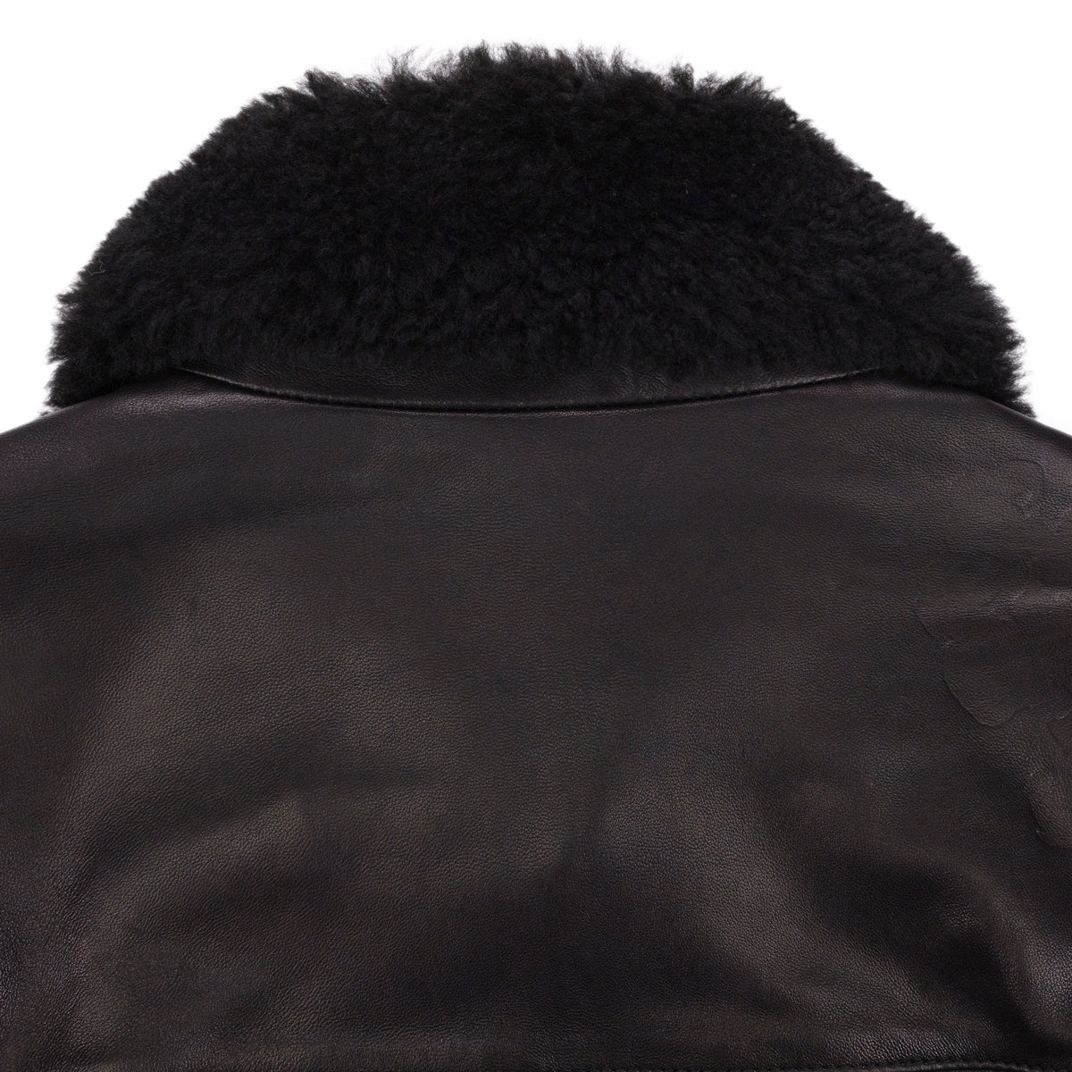 Black Oakland Wreath Winter Leather Coat