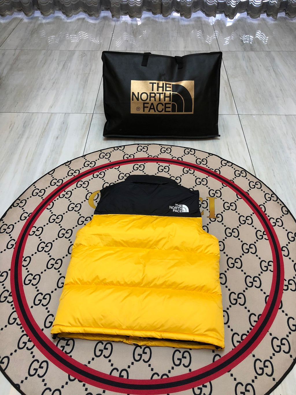 The North Face 1996 Retro Nuptse Down Vest — Yellow & Orange