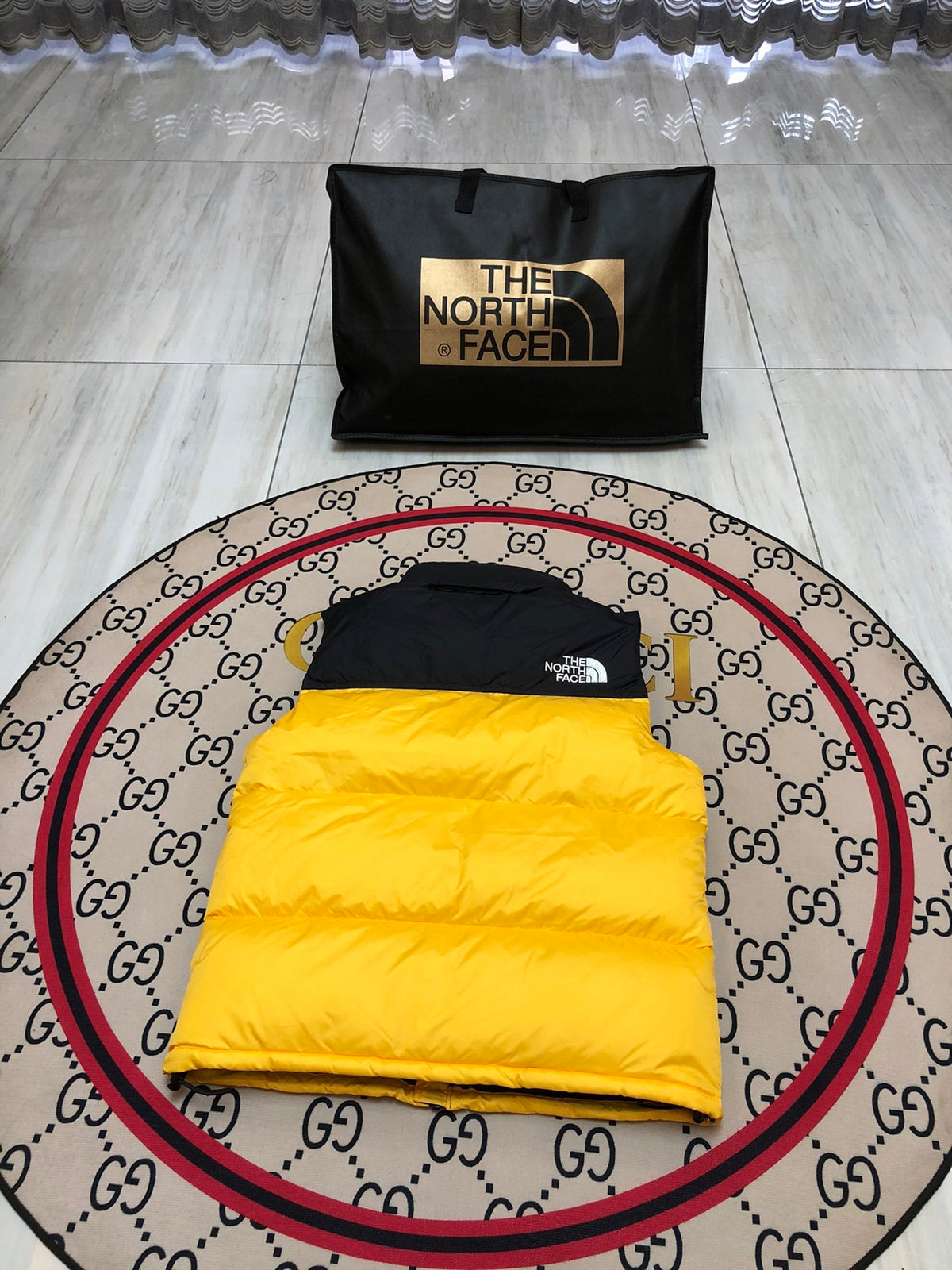 The North Face 1996 Retro Nuptse Down Vest — Yellow & Orange