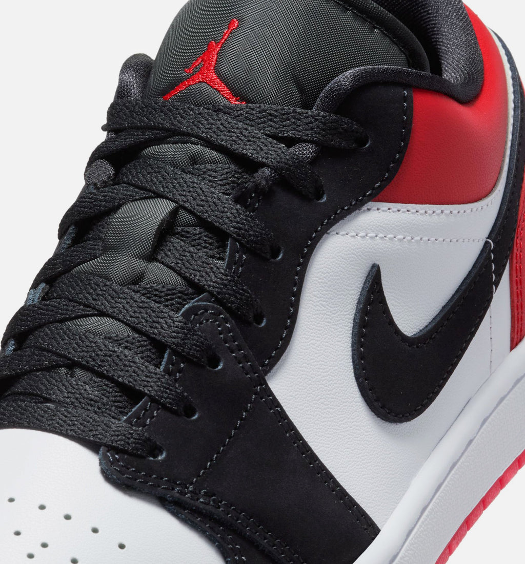 Air Jordan 1 Low SE Men's Lifestyle Sneakers - White/Varsity Red/Black