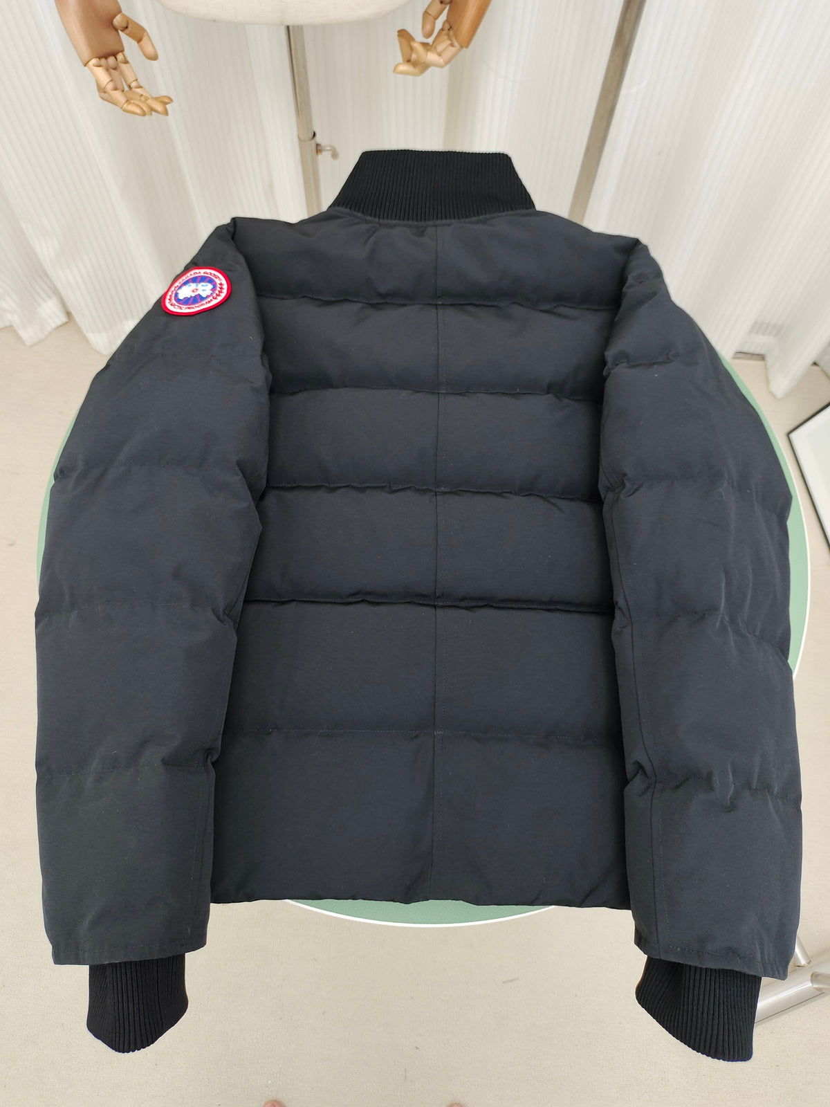 Canada Goose Colorblock Puffer Bomber – Gray / Mint (Unisex)
