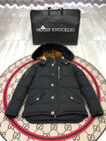 Moose Knuckles Men's Fur-Trim Snap-Front Down Jacket