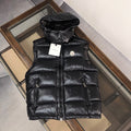 Moncler Hooded Lacquered Long Down Vest (Unisex)