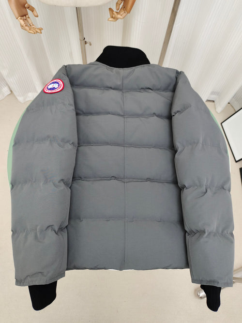 Canada Goose Colorblock Puffer Bomber – Gray / Mint (Unisex)