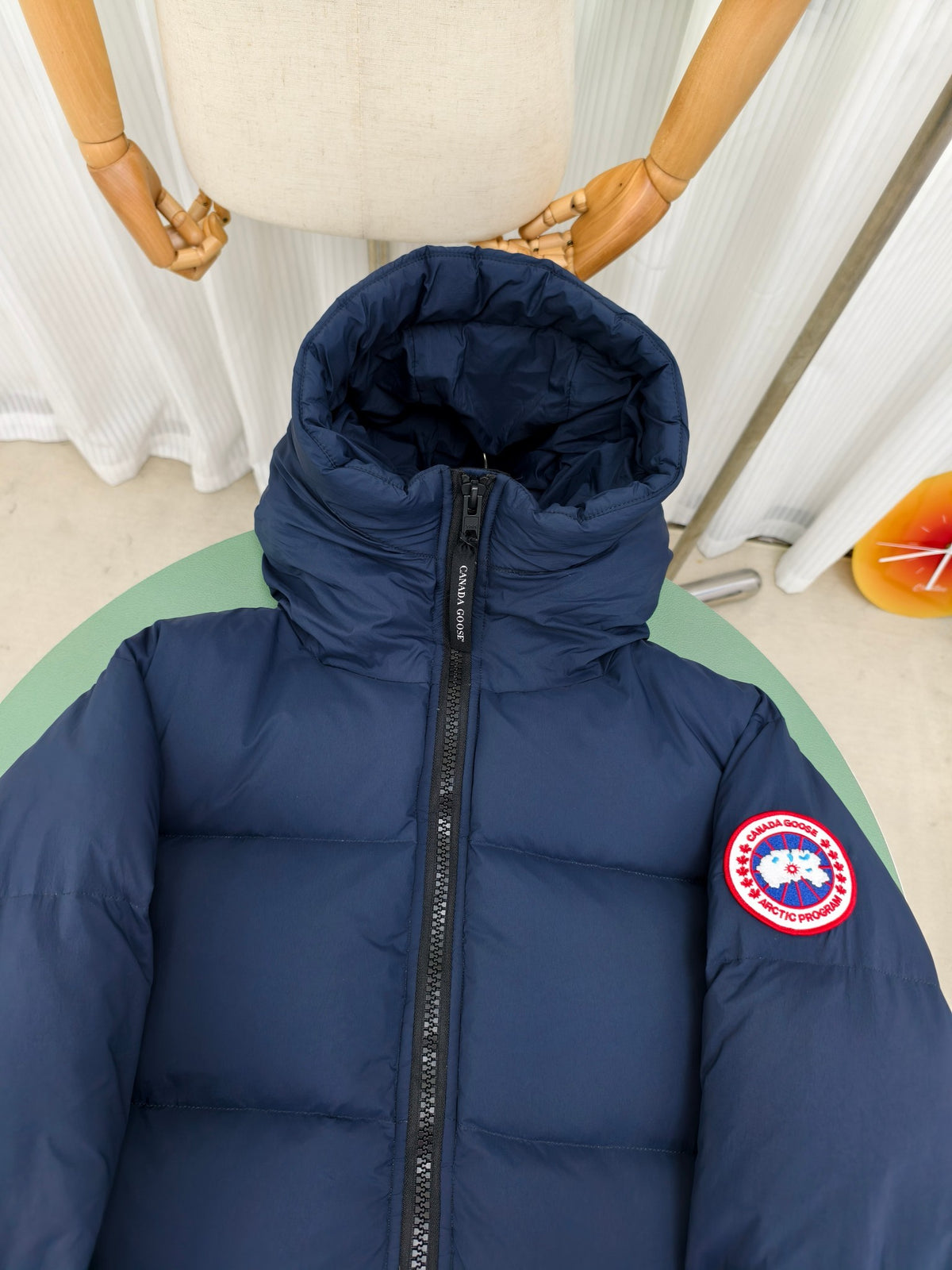 Canada Goose Lawrence Hooded Down Puffer Coat — Navy