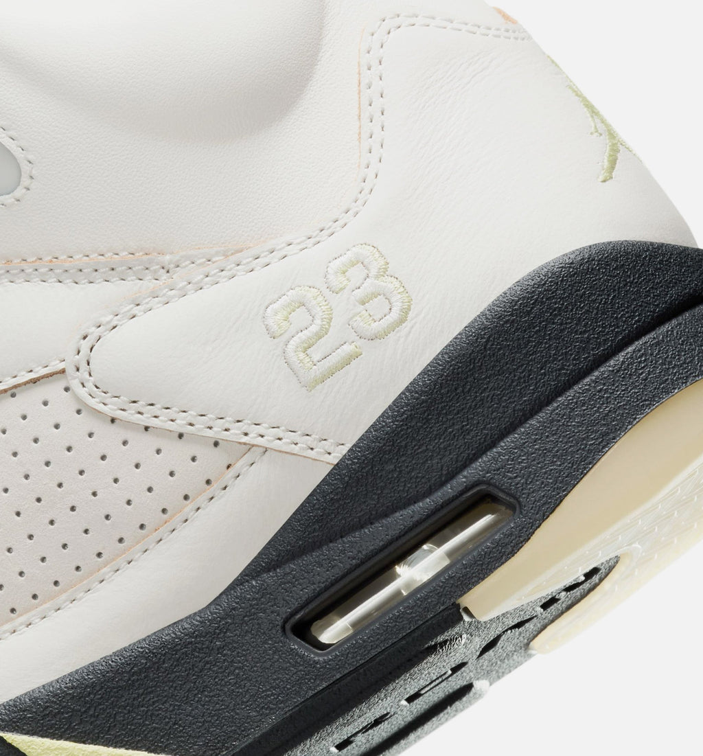 Air Jordan 5 Retro Luminous Green and Sail Women's Lifestyle Shoe – Sail/Luminous Green/Anthracite