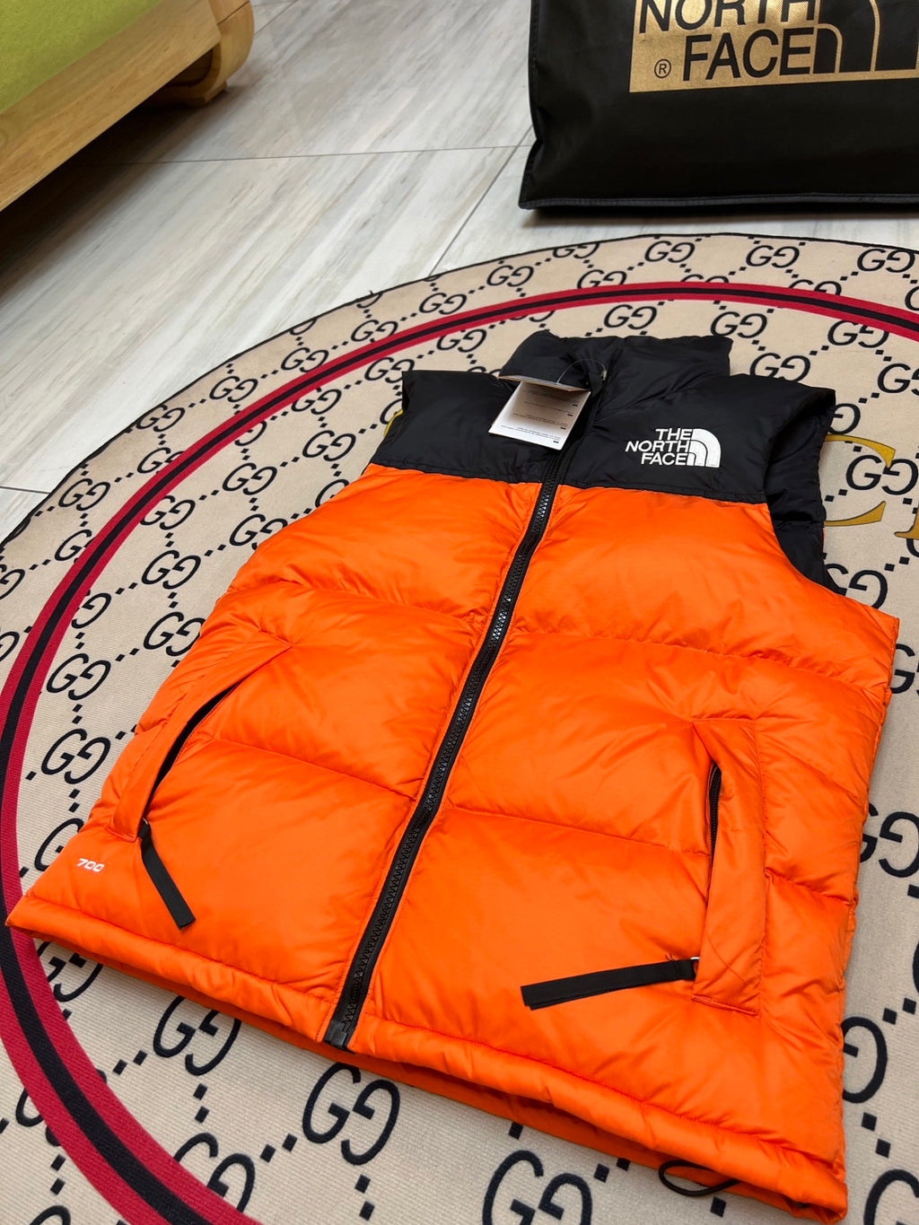 The North Face 1996 Retro Nuptse Down Vest — Yellow & Orange