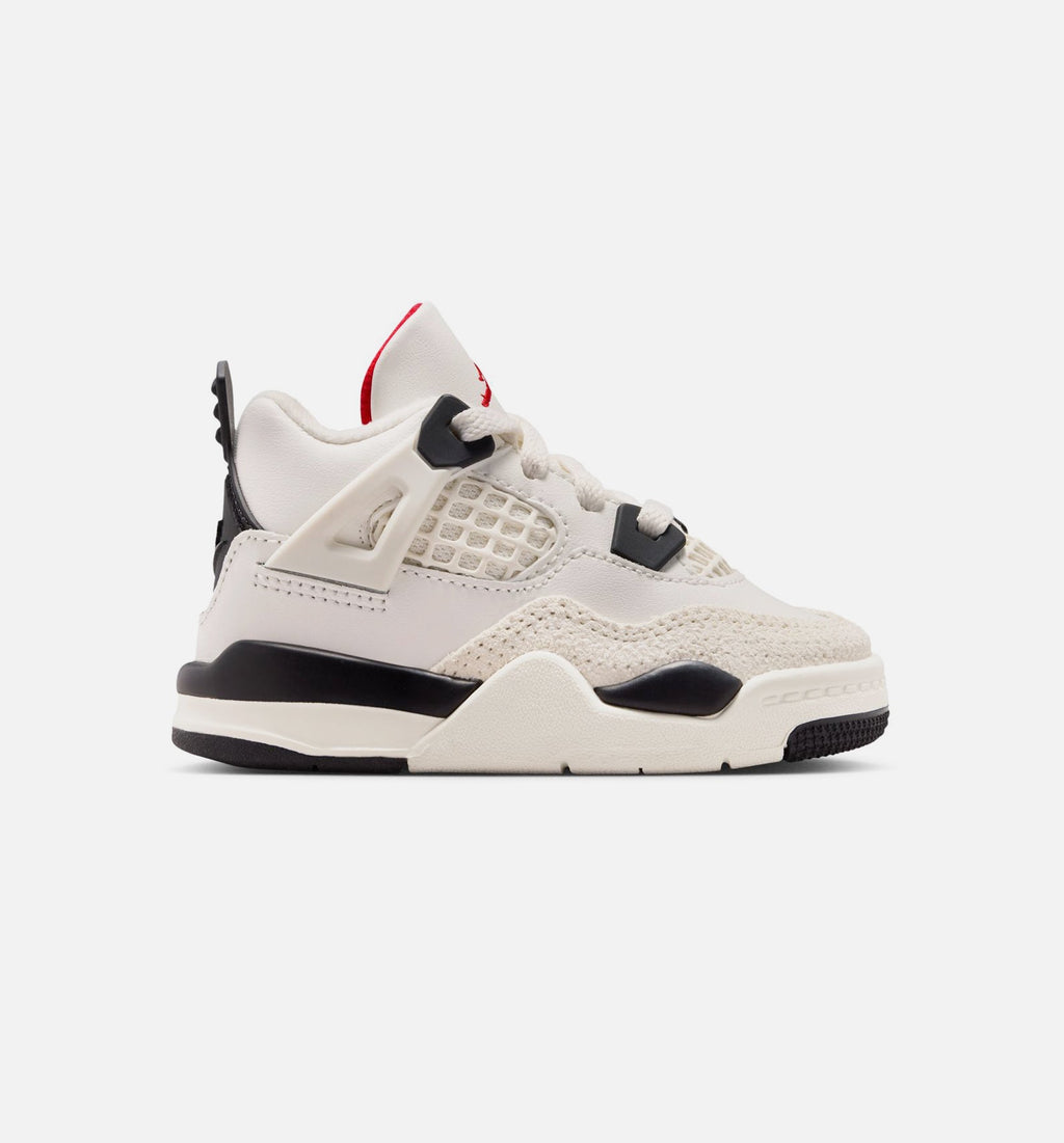 Air Jordan 4 Retro Flight Club Infant/Toddler – Sail/Black/University Red