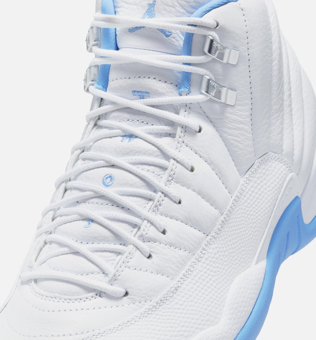 Air Jordan 12 Retro University Blue – Men's Lifestyle Shoe | White/University Blue/Metallic Silver