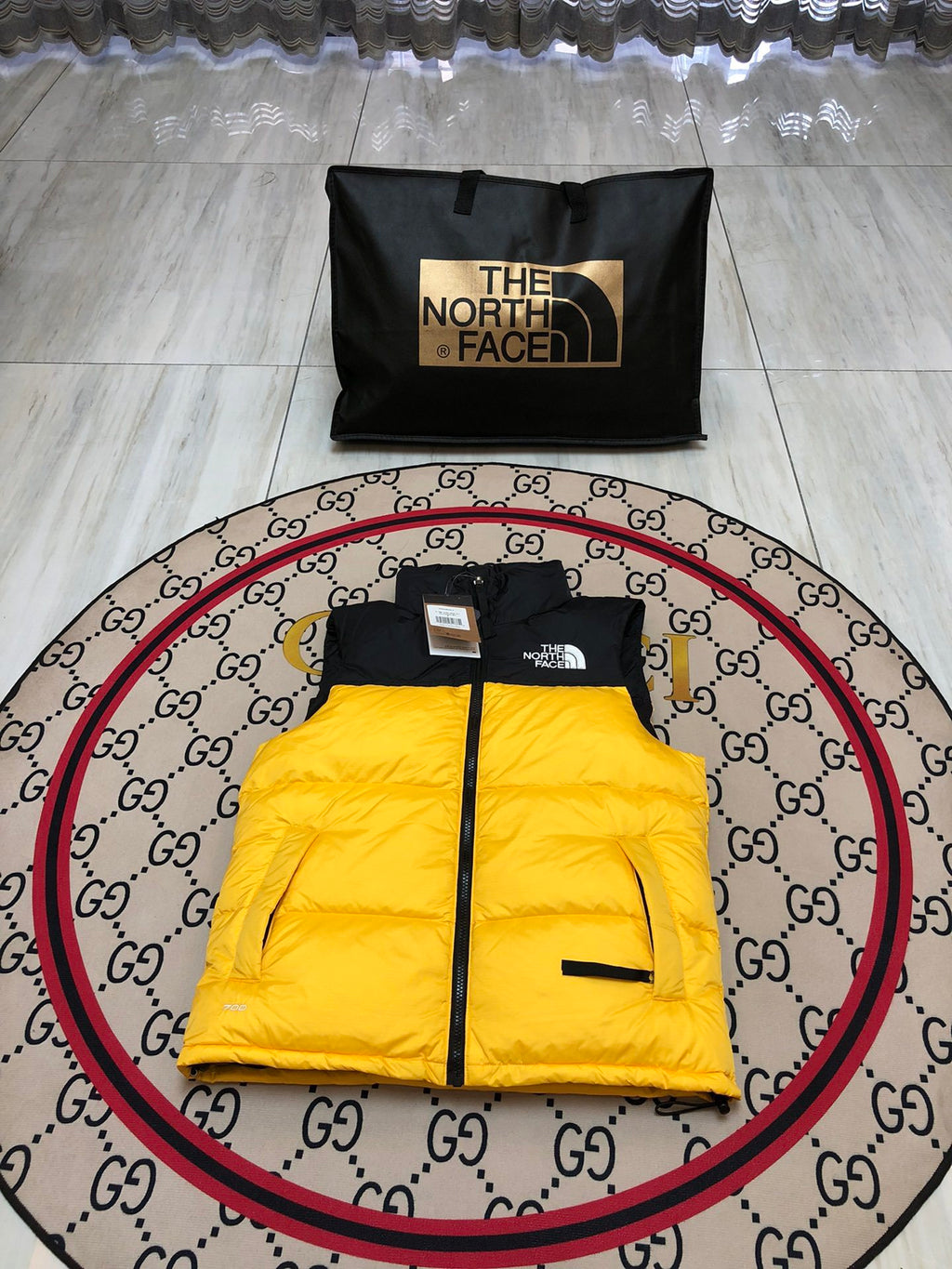 The North Face 1996 Retro Nuptse Down Vest — Yellow & Orange