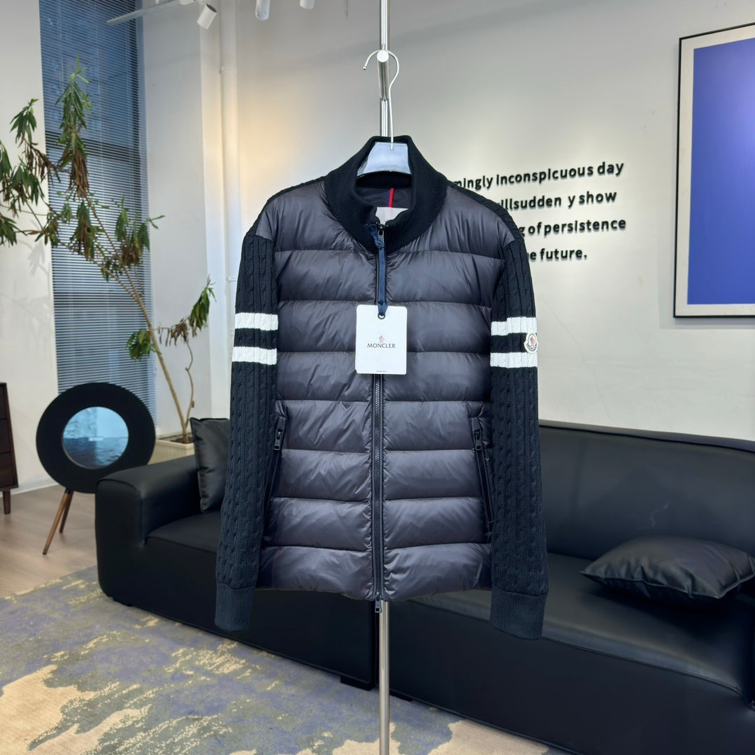 Moncler Knit-Sleeve Down Jacket (Unisex)