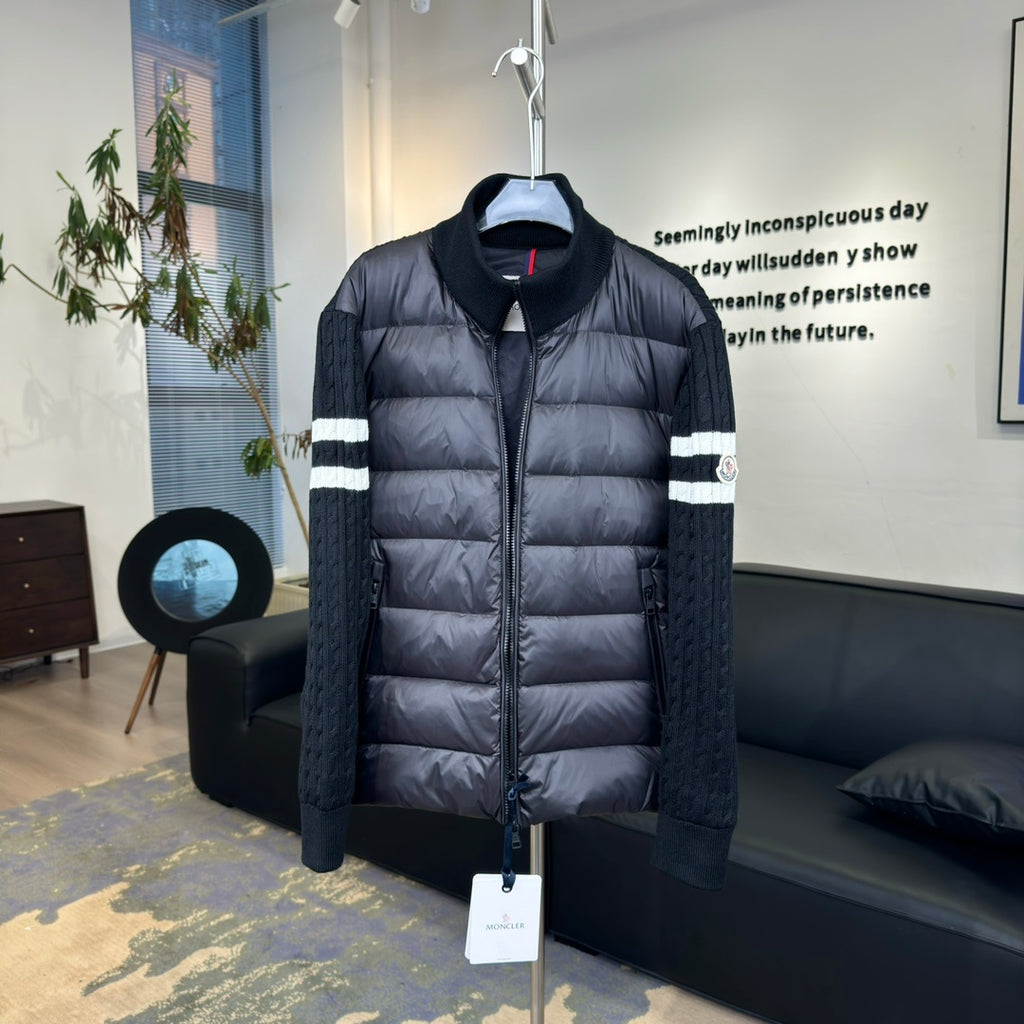Moncler Knit-Sleeve Down Jacket (Unisex)