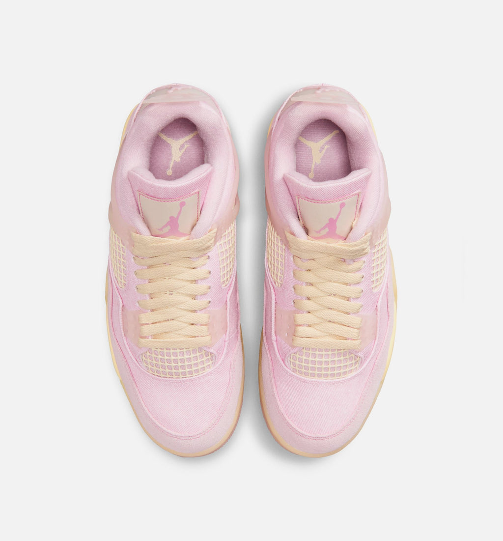 Air Jordan 4 Retro Pink Pearl and Iced Carmine Women's Sneakers - Pearl Pink / Iced Carmine / Coconut Milk