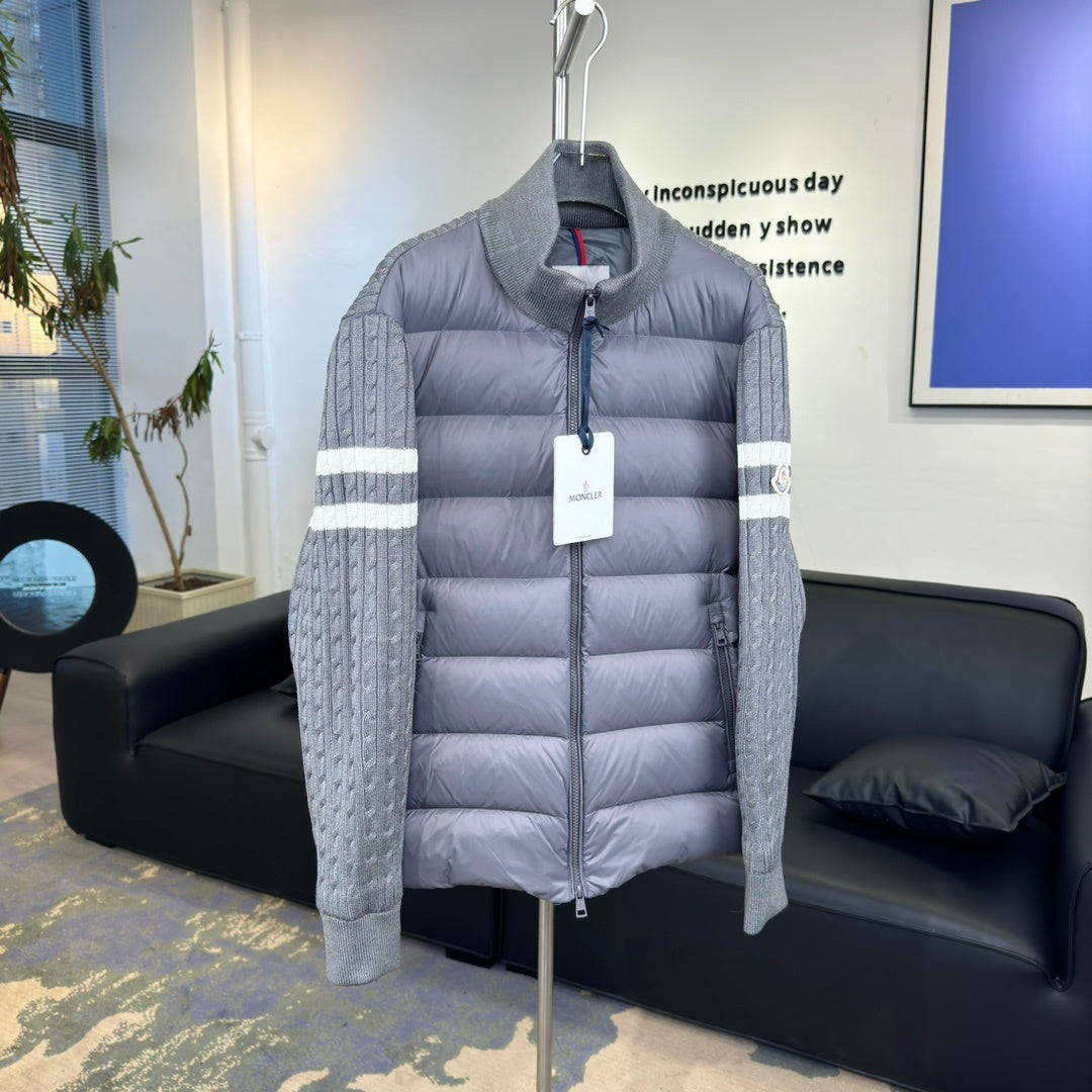 Moncler Knit-Sleeve Down Jacket (Unisex)
