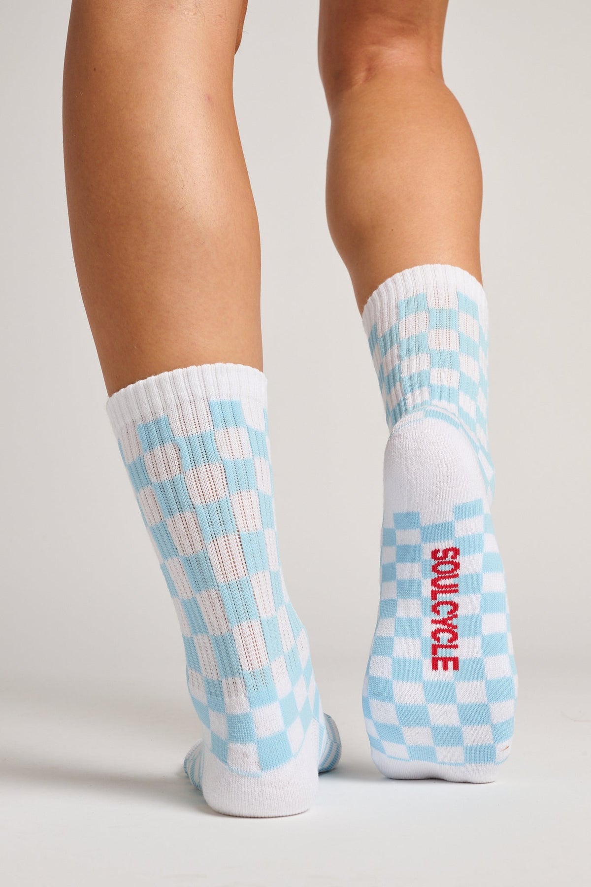 Check Half Calf Sock