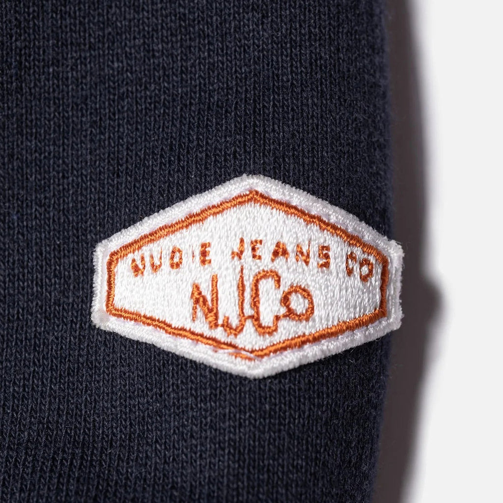 Nudie Jeans Hasse Crew Neck Sweatshirt: Navy
