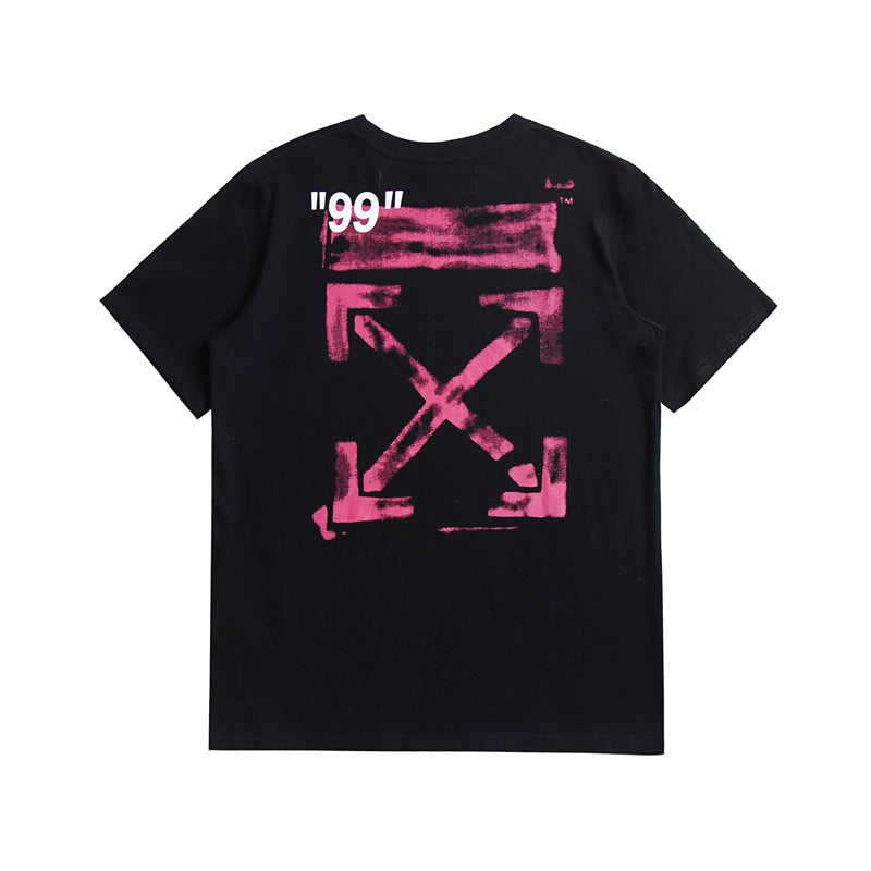 Off-White Arrow Graphic Print Short Sleeve Tee Streetwear Unisex