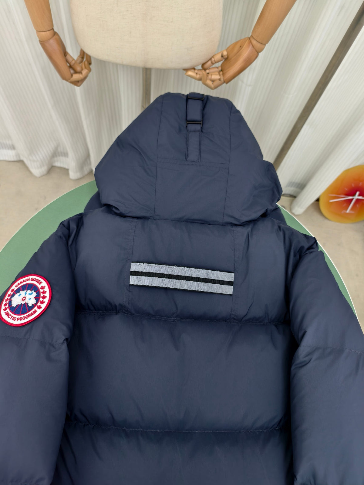 Canada Goose Lawrence Hooded Down Puffer Coat — Navy