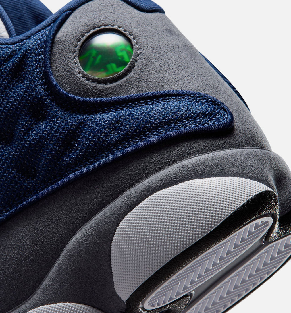 Air Jordan 13 Retro Navy & Flint Grey Men's Lifestyle Shoes - Navy/University Blue/Flint Grey/White