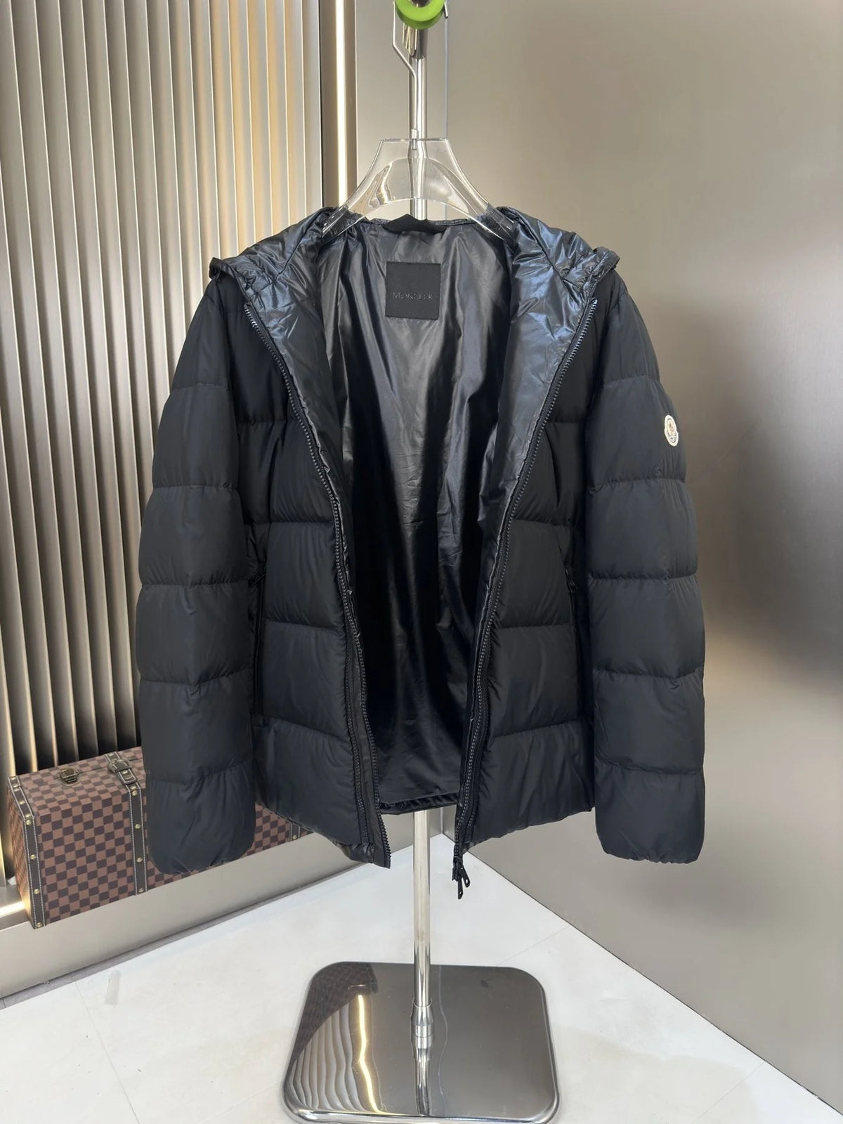 Moncler Reversible Down Jacket — Matte & Gloss Black