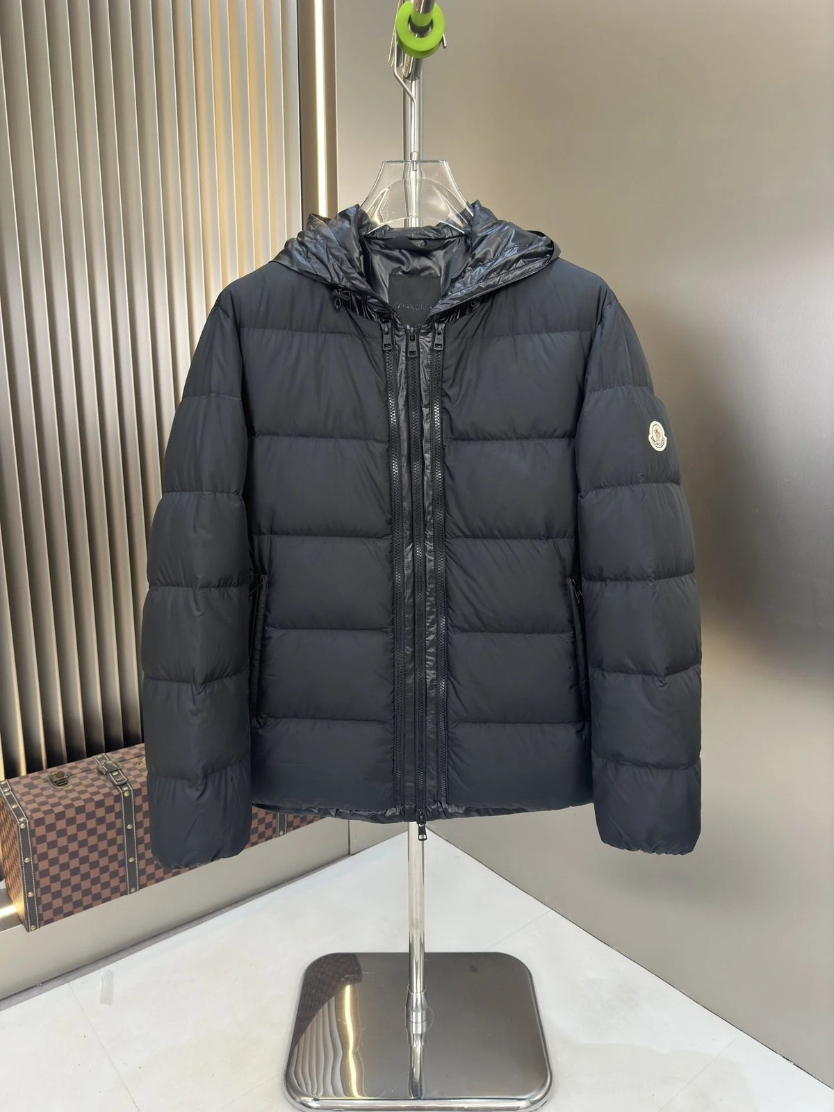 Moncler Reversible Down Jacket — Matte & Gloss Black