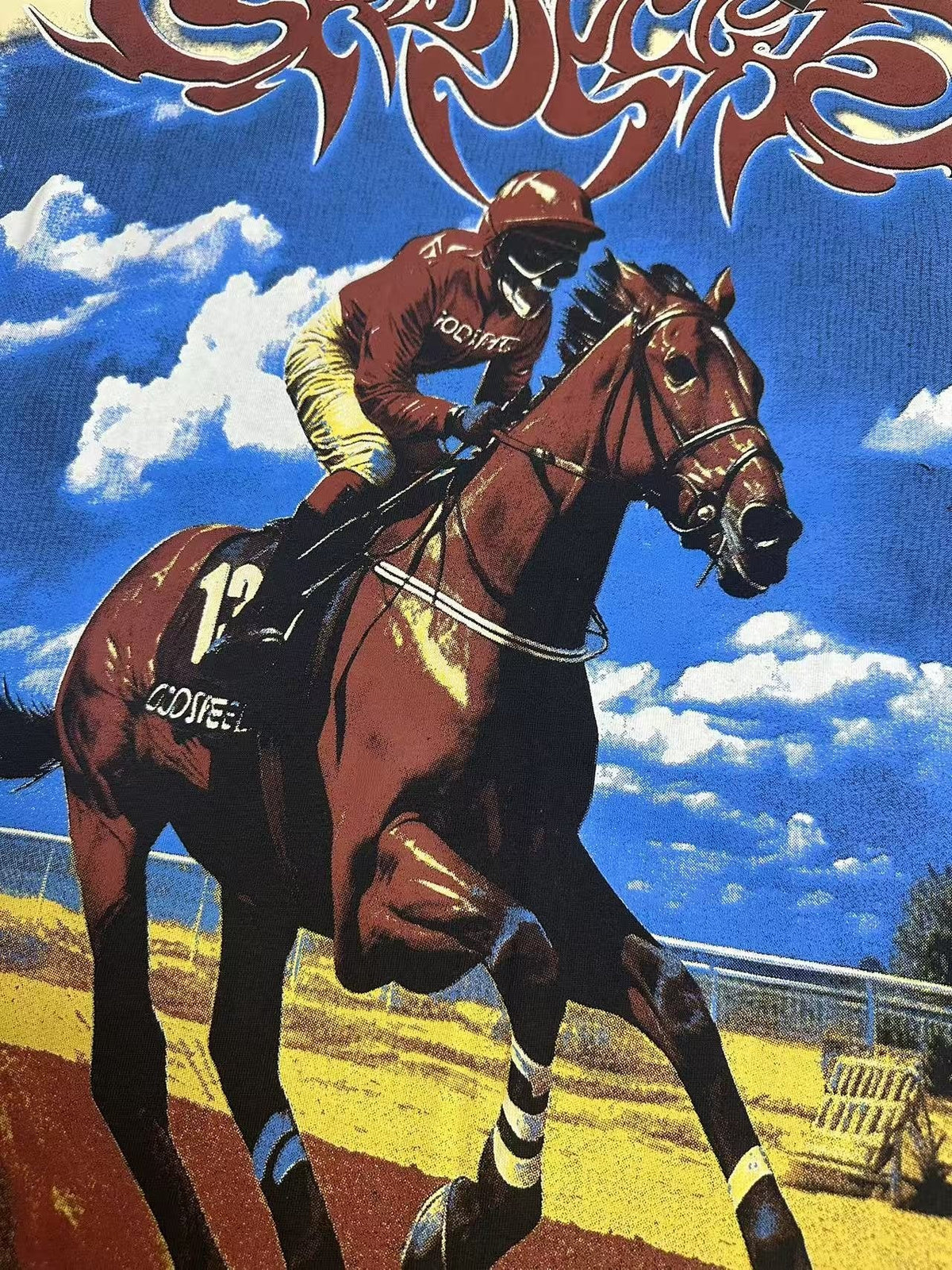 Godspeed Horse Racing Graphic T-Shirt