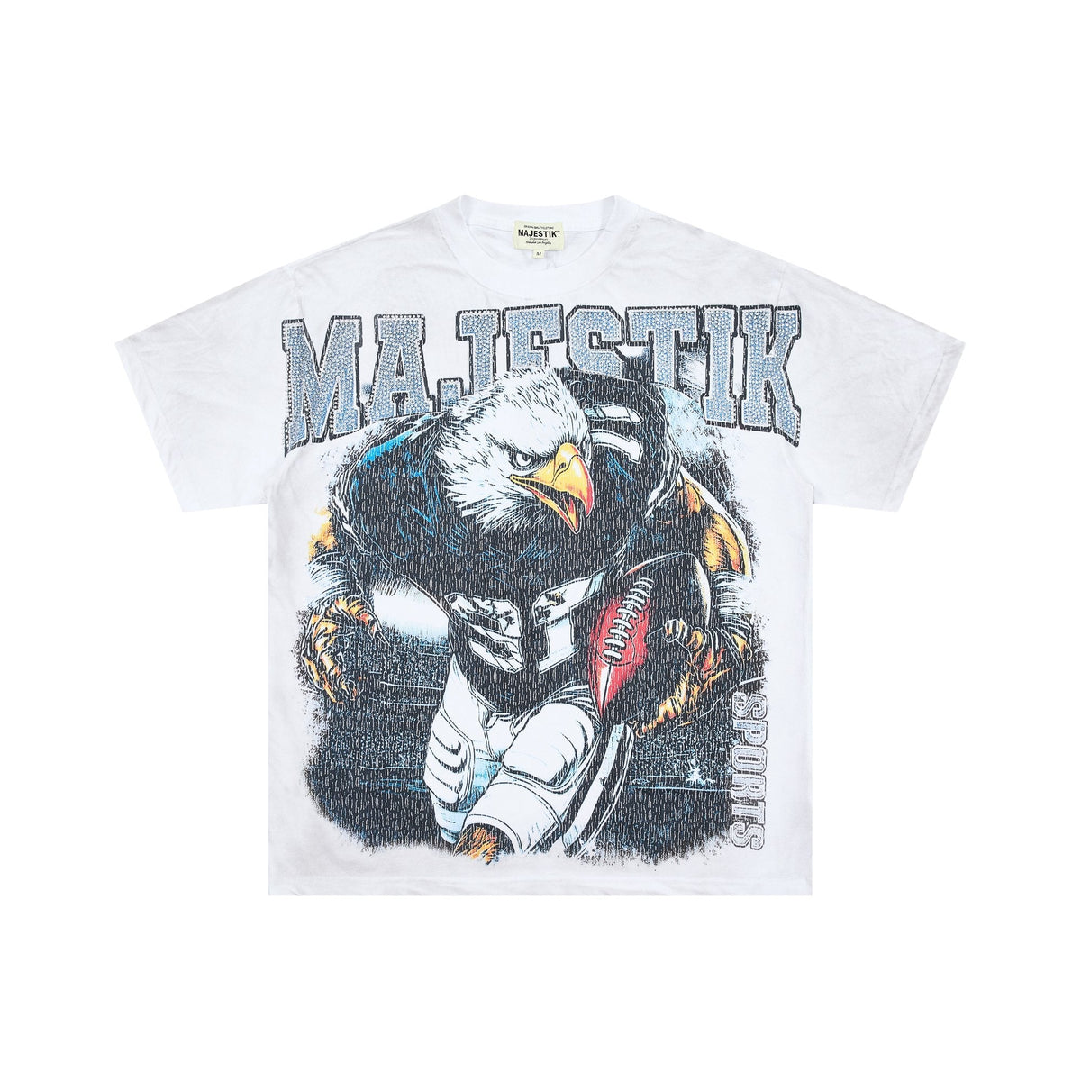 MAJESTIK Football Eagle Graphic T-Shirt