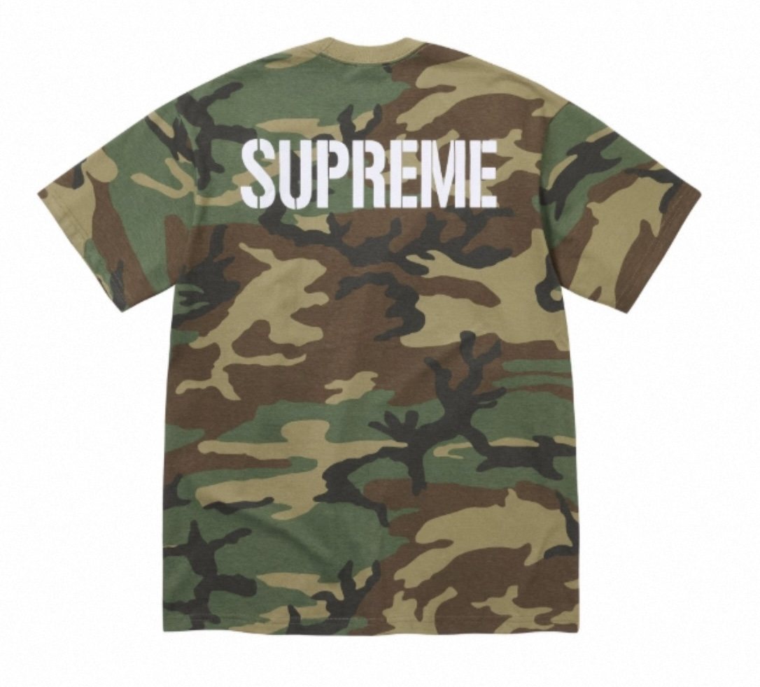 Supreme World Famous Camo Graphic T-Shirt